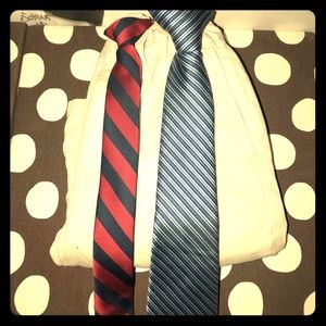 Lot of two clip on ties M 8-10 years old